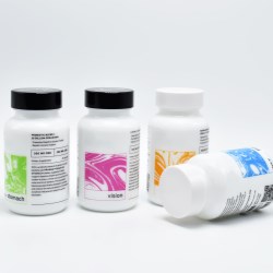 Supplement Packaging Milk White Glass Jars (BG-B445)